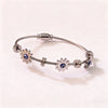 Wholesale Electroplated Geometric Devil's Eye Sunflower Stainless Steel Bracelet Jewelry