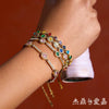 Wholesale Electroplated Geometric Heartshaped Stainless Steel Bracelet For Women