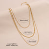 Wholesale Electroplated Geometric Stainless Steel And Titanium Steel 3Layer Clavicle Snake Bone Chain Unisex Necklace For Women