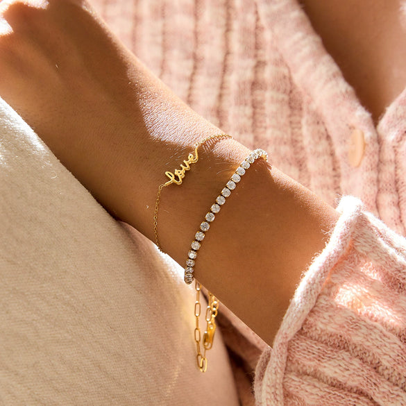 Wholesale Electroplated Geometric Stainless Steel Bracelet For Women