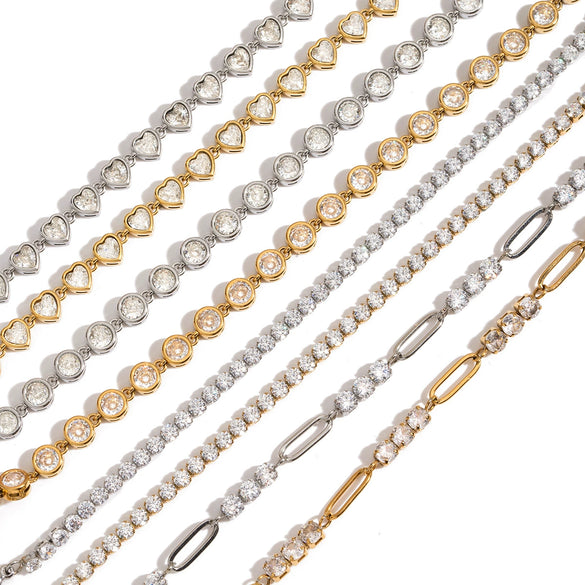 Wholesale Electroplated Geometric Stainless Steel Bracelet For Women