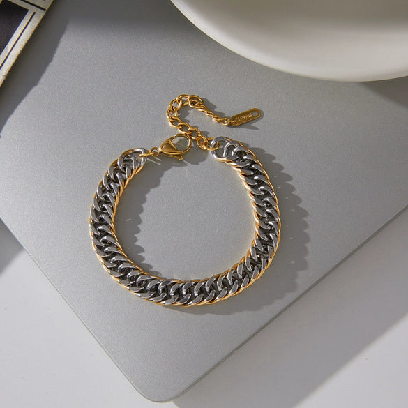 Wholesale Electroplated Geometric Stainless Steel Bracelet For Women