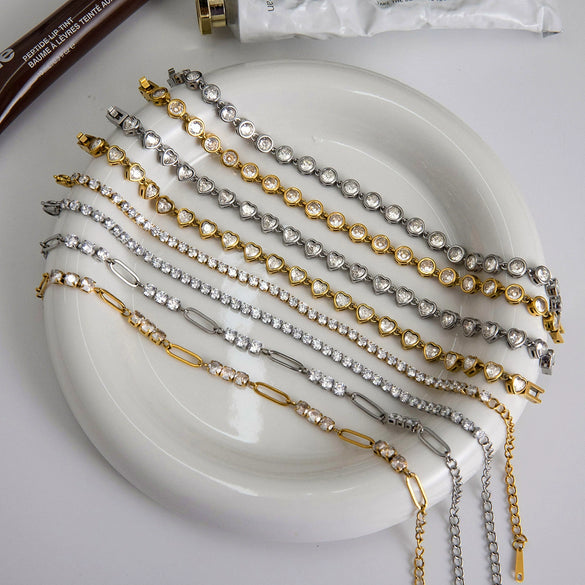 Wholesale Electroplated Geometric Stainless Steel Bracelet For Women