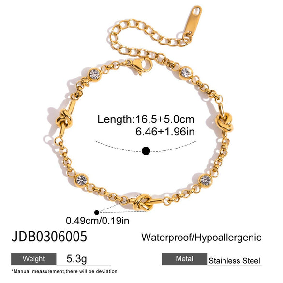 Wholesale Electroplated Geometric Stainless Steel Bracelet For Women