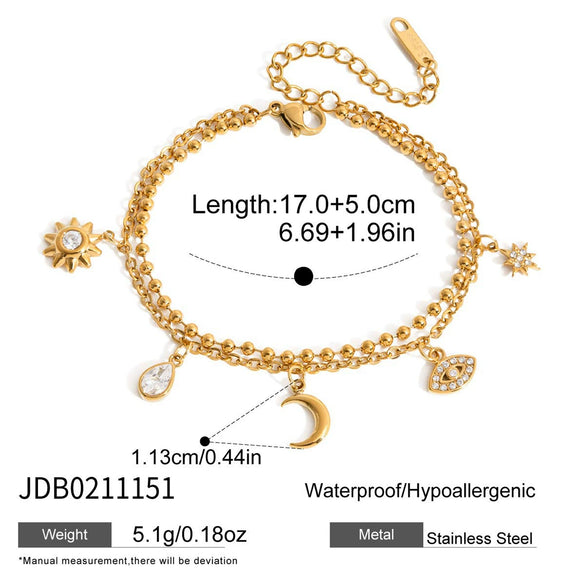 Wholesale Electroplated Geometric Stainless Steel Bracelet For Women
