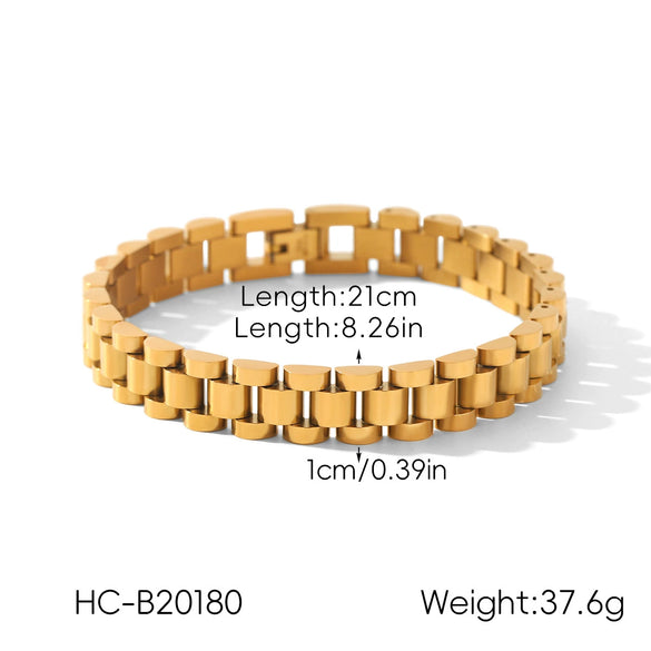 Wholesale Electroplated Geometric Stainless Steel Bracelet For Women