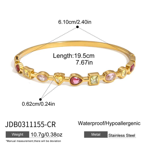 Wholesale Electroplated Geometric Stainless Steel Bracelet For Women