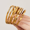 Wholesale Electroplated Geometric Stainless Steel Bracelet Set With Microinlaid Zircon And 18K Gold Plating