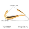 Wholesale Electroplated Geometric Stainless Steel Bracelet With Versatile Design