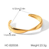 Wholesale Electroplated Geometric Stainless Steel Bracelet With Versatile Design