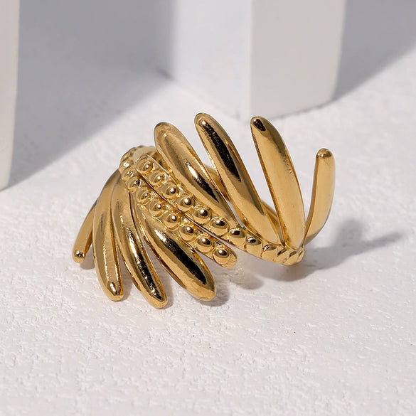 Wholesale Electroplated Geometric Stainless Steel Ear Ring For Women