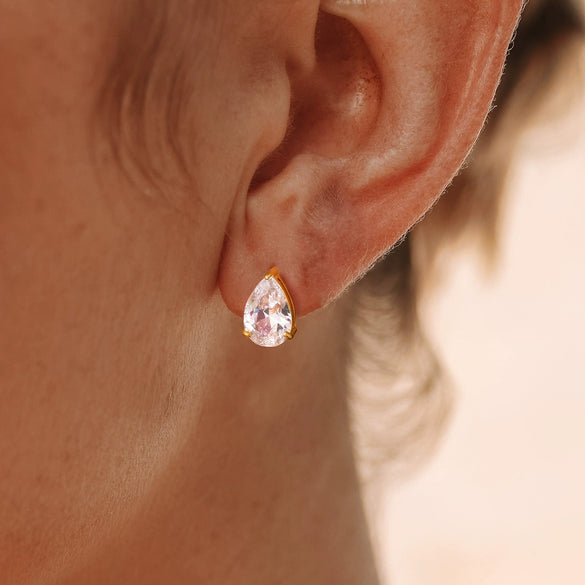 Wholesale Electroplated Geometric Stainless Steel Earrings For Women Light Luxury Minimalist Style