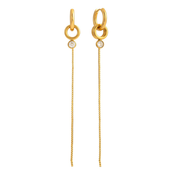 Wholesale Electroplated Geometric Stainless Steel Earrings For Women Modern Minimalist Style