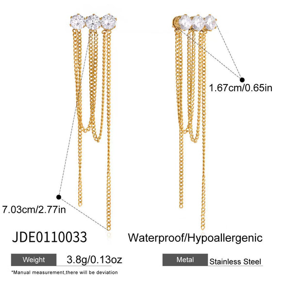 Wholesale Electroplated Geometric Stainless Steel Earrings For Women