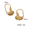 Wholesale Electroplated Geometric Stainless Steel Minimalist Women's Earrings