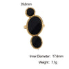 Wholesale Electroplated Geometric Stainless Steel Open Ring And Bracelet For Women