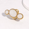 Wholesale Electroplated Geometric Stainless Steel Open Ring And Bracelet For Women