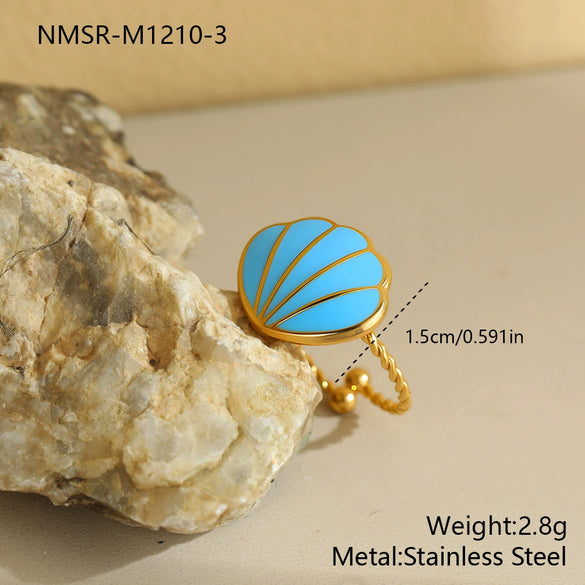 Wholesale Electroplated Geometric Stainless Steel Open Ring Jewelry For Women