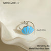 Wholesale Electroplated Geometric Stainless Steel Open Ring Jewelry For Women