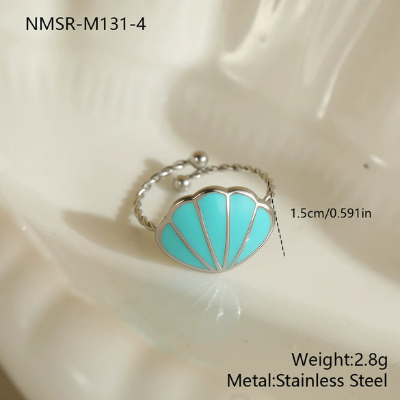 Wholesale Electroplated Geometric Stainless Steel Open Ring Jewelry For Women