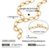 Wholesale Electroplated Geometric Stainless Steel Oshaped Yshaped Chain Necklace For Women Light Luxury Style