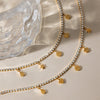 Wholesale Electroplated Geometric Stainless Steel Pendant Bracelet For Women