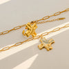 Wholesale Electroplated Geometric Stainless Steel Titanium Steel Hammered Cross Pendant Necklace Ring Set For Women
