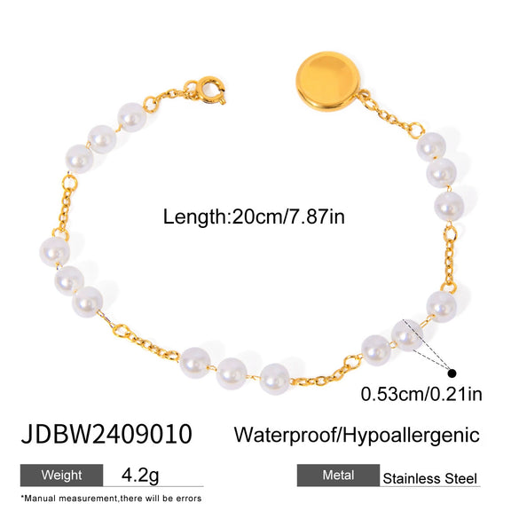 Wholesale Electroplated Geometric Stainless Steel Women's Bracelet