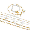Wholesale Electroplated Geometric Stainless Steel Women's Bracelet