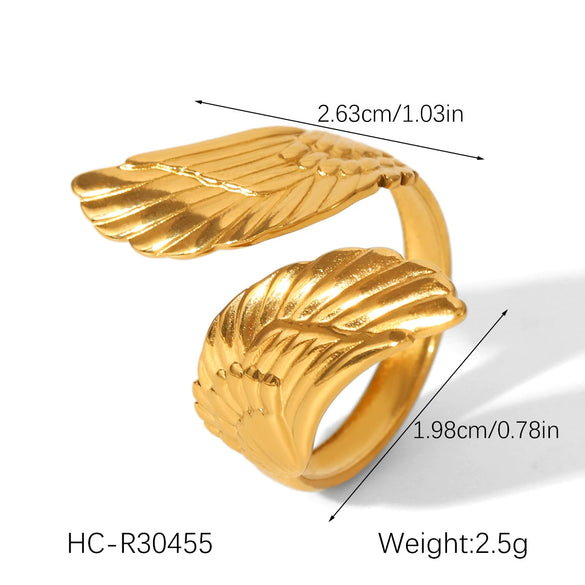 Wholesale Electroplated Geometric Stainless Steel Women's Ring Accessories