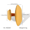 Wholesale Electroplated Geometric Stainless Steel Women's Ring Accessories