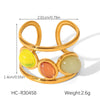 Wholesale Electroplated Geometric Stainless Steel Women's Ring Accessories