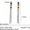 Wholesale Electroplated Geometric Tassel Stainless Steel Earrings For Couples