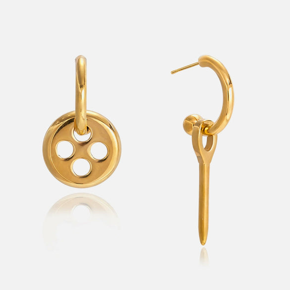 Wholesale Electroplated Geometric Ushaped Stainless Steel Earrings For Women