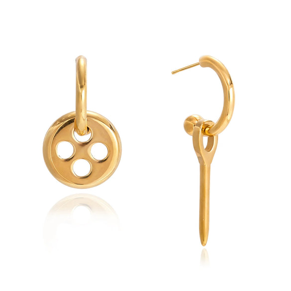 Wholesale Electroplated Geometric Ushaped Stainless Steel Earrings For Women