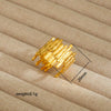 Wholesale Electroplated Heart Shape Geometric Titanium Steel Open Ring For Women And Unisex Ins Style Jewelry