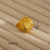 Wholesale Electroplated Heart Shape Geometric Titanium Steel Open Ring For Women And Unisex Ins Style Jewelry