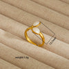 Wholesale Electroplated Heart Shape Geometric Titanium Steel Open Ring For Women And Unisex Ins Style Jewelry