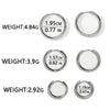 Wholesale Electroplated Hoop Earring Set For Unisex In Minimalist Geometric Stainless Steel Style With Vacuum Plating In The Furnace