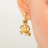 Wholesale Electroplated 18K Real Gold Stainless Steel Women's Fashion Earrings