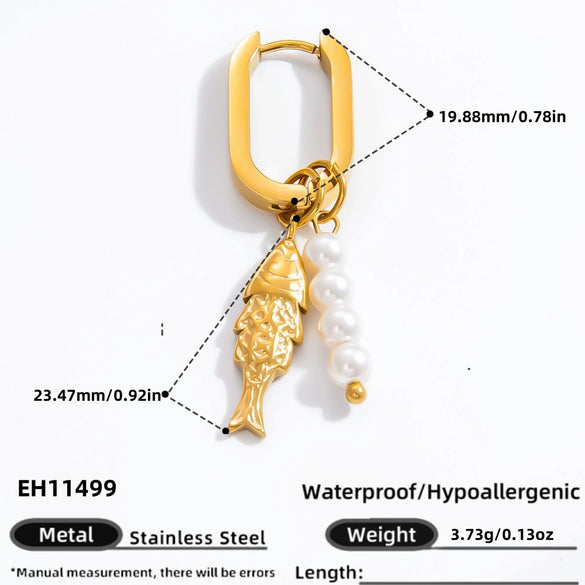 Wholesale Electroplated 18K Real Gold Stainless Steel Women's Fashion Earrings