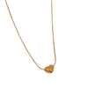 Wholesale Electroplated Light Luxury Heartshaped Stainless Steel Clavicle Necklace For Women