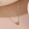 Wholesale Electroplated Light Luxury Heartshaped Stainless Steel Clavicle Necklace For Women