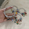 Wholesale Electroplated Metal Cartoon Characters Beaded Bracelet For Women