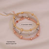 Wholesale Electroplated Metal Cshaped Rhinestone Mesh Open Elastic Bracelets For Women