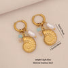 Wholesale Electroplated Stainless Steel Animal And Zodiac Patterned Earrings For Women