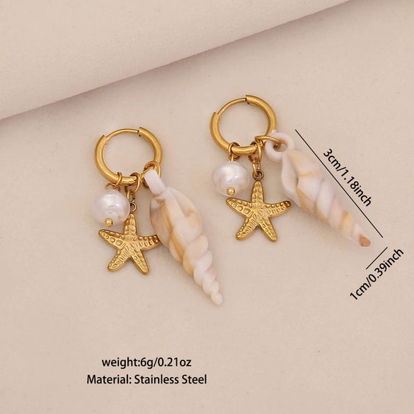 Wholesale Electroplated Stainless Steel Animal And Zodiac Patterned Earrings For Women