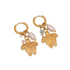 Wholesale Electroplated Stainless Steel Animal And Zodiac Patterned Earrings For Women