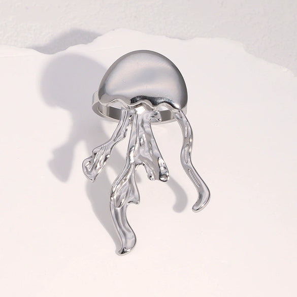 Wholesale Electroplated Stainless Steel Animal Shaped Ring For Women