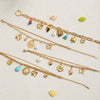 Wholesale Electroplated Stainless Steel Bracelet With Heart And Flower Shapes For Women
